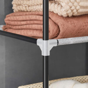 Closet Portátil Jean, Gris, Variedad de Entrepaños en Tela 6 Closet Portátil Jean, Gris, Variedad de Entrepaños en Tela